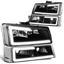 Faróis e luzes de estacionamento para pára-choques Chevy Silverado 03-07 Faróis e luzes de estacionamento para pára-choques Chevy Silverado 03-07