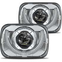 Faróis HWSTAR H6054 LED 5x7 7x6 Cromado Par Faróis HWSTAR H6054 LED 5x7 7x6 Cromado Par