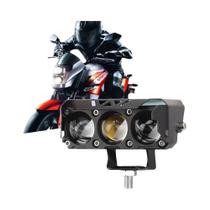 Faróis LED Super Brilhantes À Prova d'Água Para Motocicletas Com Lentes De Três Olhos E Duas Cores Faróis LED Super Brilhantes À Prova d'Água Para Motocicletas Com Lentes De Três Olhos E Duas Cores