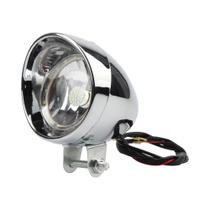 Faróis LED Universais Para Motocicletas, Lanterna Retro Em Forma De Bala Para Harley, Kawasaki,
