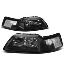 Faróis Pretos DNA MOTORING para Ford Mustang (99-04) Faróis Pretos DNA MOTORING para Ford Mustang (99-04)
