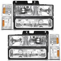 Faróis WEELMOTO para GMC C/K Sierra Yukon 1994-1999 Faróis WEELMOTO para GMC C/K Sierra Yukon 1994-1999