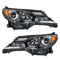 Faróis WFLNHB Toyota RAV4 2013-2015 Projetor Preto Faróis WFLNHB Toyota RAV4 2013-2015 Projetor Preto