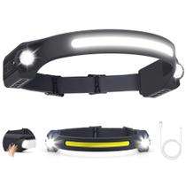 Farol Alpswolf LED recarregável 2 LED XPE e LED COB Farol Alpswolf LED recarregável 2 LED XPE e LED COB