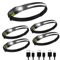 Farol Aosyax recarregável com bateria de 2000mAh de alto lúmen