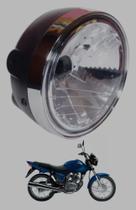 Farol Aro Cromado Para Moto Modelo Cg 150 Titan Fan 2004 Até 2008 - New