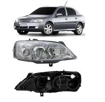 Farol astra 2003 a 2011 foco duplo mascara cromada ld