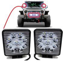 Farol Auxiliar 27w 9 Led Universal Quadrado 12V - Suns