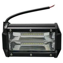 Farol Auxiliar 72 Leds SMD Branco 9 60V 6500 7000k Carcaça Alumínio Preto 132x80x63mm - Fortluz - FK-X1072 Farol Auxiliar 72 Leds SMD Branco 9 60V 6500 7000k Carcaça Alumínio Preto 132x80x63mm - Fortluz - FK-X1072