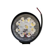 Farol Auxiliar 9 Leds 27W 12v 24v Carro Caminhão Trator - FLX