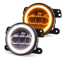 Farol auxiliar de led compativel com linha renault peugeot citroen nissanjeep wrangler, grand cherokee, dodge journey