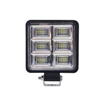 Farol Auxiliar De Led Função Estrobo Quadrado 144W 12V/24V Farol Auxiliar De Led Função Estrobo Quadrado 144W 12V/24V