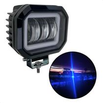 Farol Auxiliar de LED luz potente 30w 3LEDs 6000K 2 em 1 branco & azul Farol Auxiliar de LED luz potente 30w 3LEDs 6000K 2 em 1 branco & azul