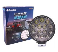 Farol Auxiliar De Led Redondo 12V/24V 6000K 42W 14 Leds