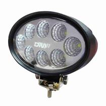 Farol Auxiliar De Trabalho Oval Com 8 Leds 24W - DNI 4165 Farol Auxiliar De Trabalho Oval Com 8 Leds 24W - DNI 4165