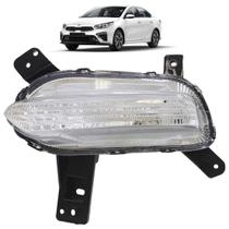 Farol Auxiliar Drl Cerato 2020 2021 2022 Luz Diurna Lente Estriada Acrílico Carcaça Preta Farol Auxiliar Drl Cerato 2020 2021 2022 Luz Diurna Lente Estriada Acrílico Carcaça Preta