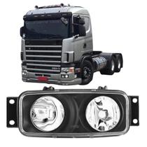 Farol Auxiliar Duplo Retangular LE SC Serie 4 114 124 1997 Ate 2008 Serie 5 P G R 2009 Ate 2019 H1 24V 70W Lente Vidro Refletor de aluminio e Carcaca