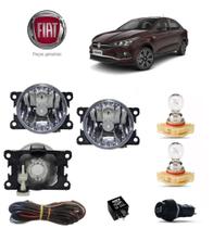 Farol Auxiliar Fiat Cronos 2019 Lâmp H16 Kit