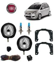 Farol Auxiliar Idea Attractive 2014 Com H1 Super Branca Kit