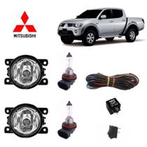 Farol Auxiliar L200 Triton 2018 Com Lâmpada H11 Kit