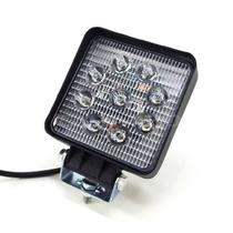 Farol Auxiliar LED 27W Quadrado 12V 24V 9 LED's 6000K