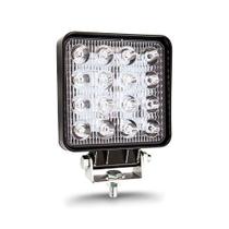 Farol auxiliar led 4 polegada 16leds quadrado bivolt pradolu