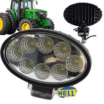Farol Auxiliar LED Oval Trator Agrícola 8 Led's 24W 6000K 12V / 24V Farol Auxiliar LED Oval Trator Agrícola 8 Led's 24W 6000K 12V / 24V