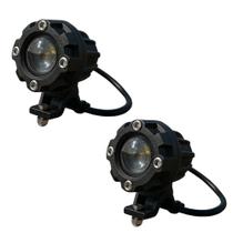 Farol Auxiliar Led Universal Branco E Âmbar Moto 4X4 Ou Farol Auxiliar Led Universal Branco E Âmbar Moto 4X4 Ou