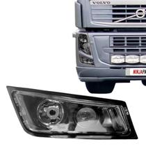 Farol Auxiliar Longo Alcance Volvo Fh13 Máscara Negra Ld Le