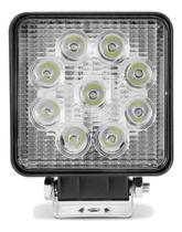 Farol Auxiliar Milha Quadrado 9 Leds Farol Auxiliar Milha Quadrado 9 Leds