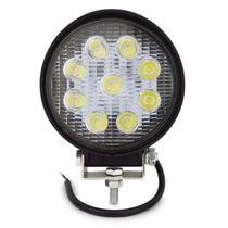Farol Auxiliar Milha Redondo e Quadrado 9 Leds 27w Universal 12v/24v Farol Auxiliar Milha Redondo e Quadrado 9 Leds 27w Universal 12v/24v