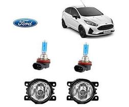 Farol Auxiliar New Fiesta 2019 Com Lamp H11 Super Branca Par