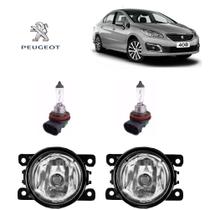 Farol Auxiliar Peugeot 408 2018 Com Lâmpada H11 Par