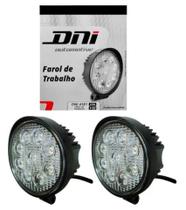 Farol auxiliar redondo 9 leds 27w Farol auxiliar redondo 9 leds 27w