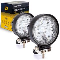 Farol Auxiliar Redondo 9 Leds Cyber 27W 9-60v 6000k O Par