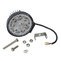 Farol Auxiliar Redondo 9 Leds SMD Cristal 9 48V 27W 6000K Com Estrobo Seta DRL Ambar Anel Luminoso Carcaça Aluminio Farol Auxiliar Redondo 9 Leds SMD Cristal 9 48V 27W 6000K Com Estrobo Seta DRL Ambar Anel Luminoso Carcaça Aluminio