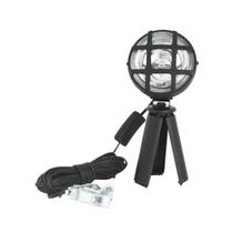 Farol Auxiliar Redondo Com Grade Com Tripe Com Lampada H3 Plug 105mm X 190mm Cabo 5mts