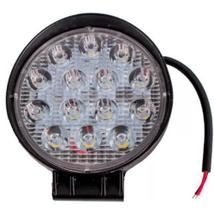 Farol auxiliar redondo de led com 14 led 6000k - QUALITY Farol auxiliar redondo de led com 14 led 6000k - QUALITY