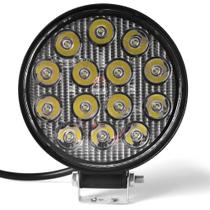 Farol Auxiliar Redondo Led 42w 14 Led 6000k - Unidade