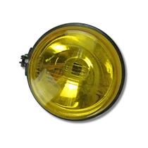 Farol Auxiliar Redondo Universal Amarelo