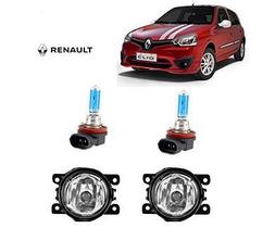 Farol Auxiliar Renault Clio 2013 Com Super Branca Par