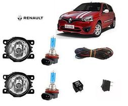 Farol Auxiliar Renault Clio 2014 Com Super Branca Kit