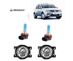 Farol Auxiliar Renault Logan 2008 Lamp H11 Super Branca Par