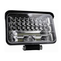 Farol auxiliar retangular 5" de led 144w spot e flood Farol auxiliar retangular 5" de led 144w spot e flood