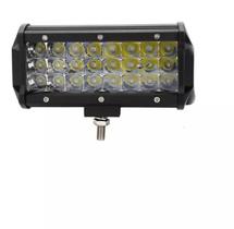 Farol Auxiliar Retangular LED Branco 16 cm (24 LEDs) 70W