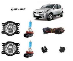 Farol Auxiliar Sandero Stepway 2016 Com Lamp Super Branca