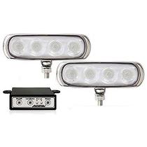 Farol Auxiliar Slim 4l 3 Em 1 Corpo Cromado 12 24v Par Universal Ate 2021 Nk-600969