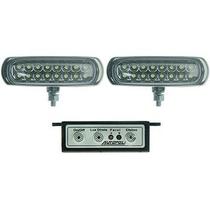 Farol Auxiliar Strobo Slim 16 Leds Corpo Cromado 12v Branco Universal Nk-600960 Farol Auxiliar Strobo Slim 16 Leds Corpo Cromado 12v Branco Universal Nk-600960