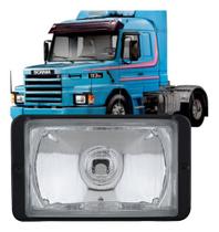 Farol Auxiliar Universal para Scania 112 / 113 - Mercedes-Benz 1935 - Volvo NL 155 x 90mm - Milha - Longo Alcance