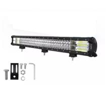 Farol Barra 96 Leds Off Road Branco 288w Auxiliar Milha Farol Barra 96 Leds Off Road Branco 288w Auxiliar Milha